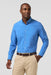 mizzen and main leeward ls skyline blue levi plaid front