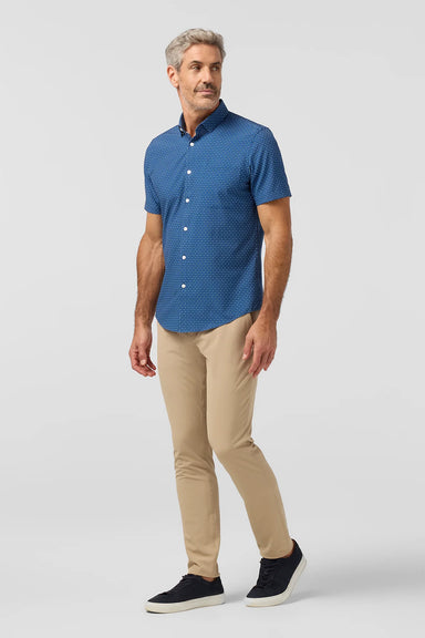 mizzen and main leeward ss midnight navy medallion print