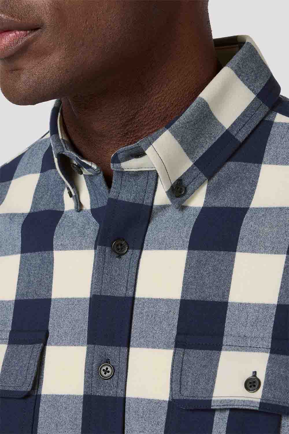 mizzen and main upstate ls flannel birch leo buffalo check detail