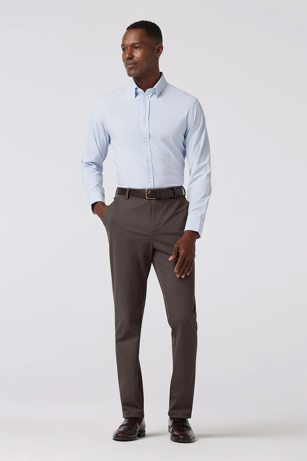 mizzen and main upton chino pant pewter solid