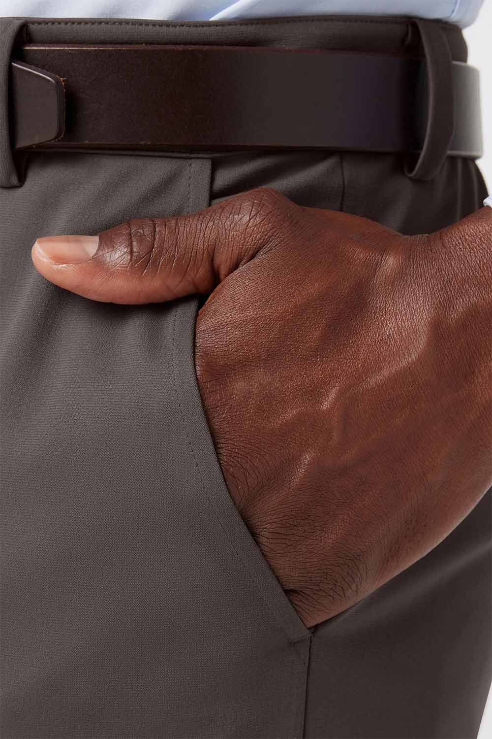 mizzen and main upton chino pant pewter solid detail