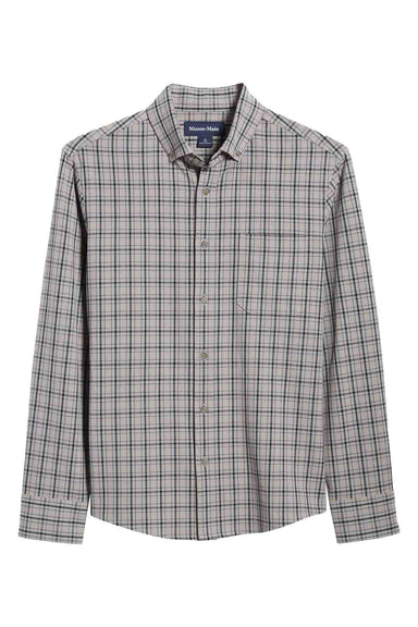 Mizzen + Main - City Flannel - Nickel Houston Plaid - Flatlay