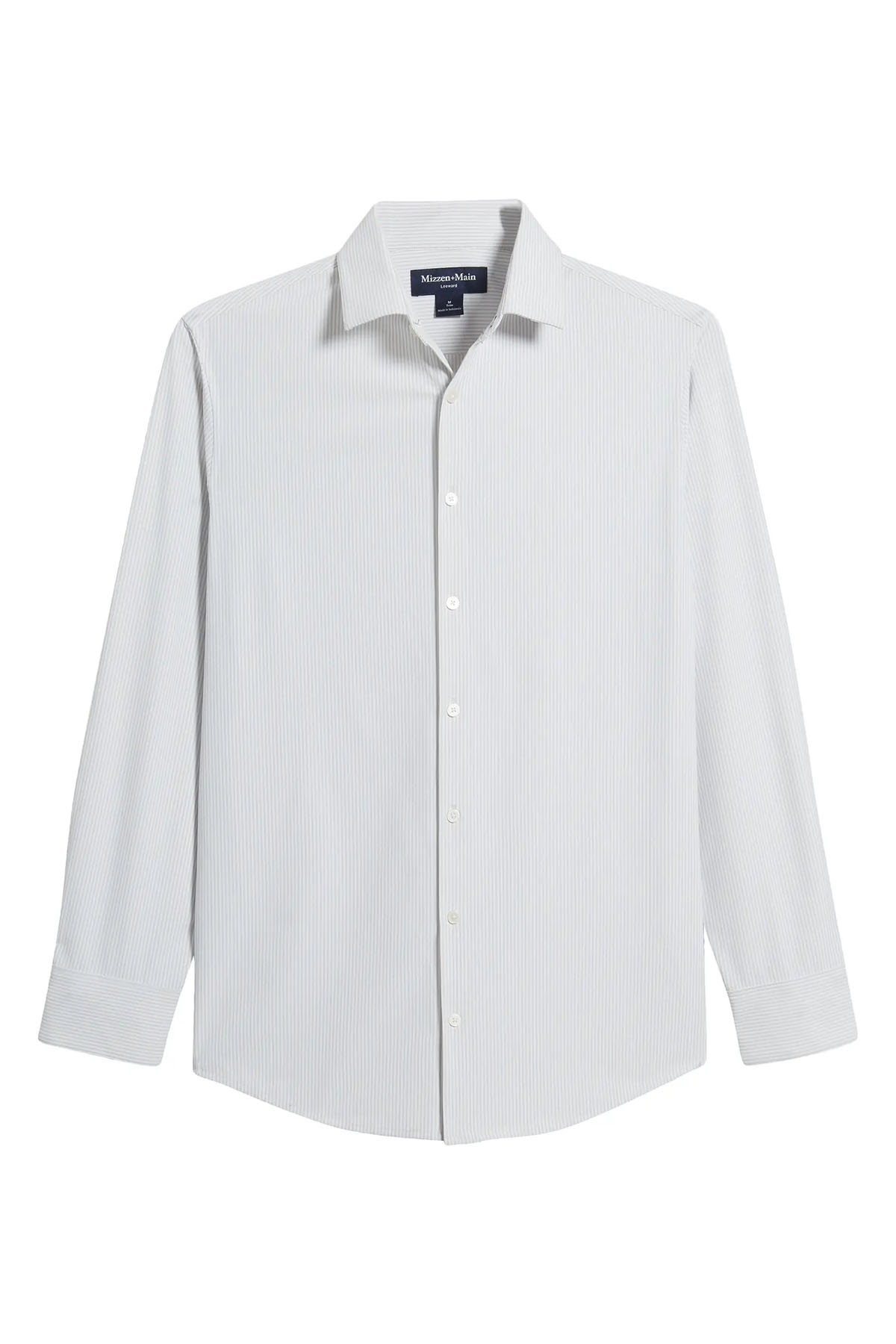 Mizzen + Main - Leeward LS - Silver Banker Stripe - Flatlay
