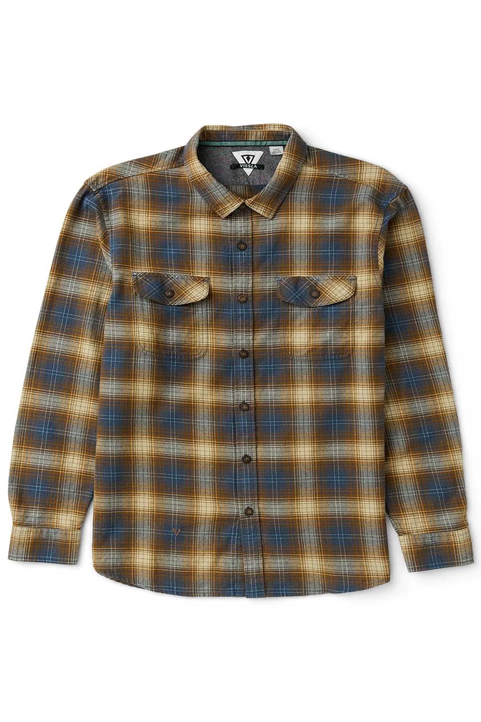 Vissla - Central Coast Eco LS Flannel - Rubber - Front