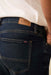 Faherty Stretch Terry Indigo 5 Pocket Belmar Coast Wash Detail
