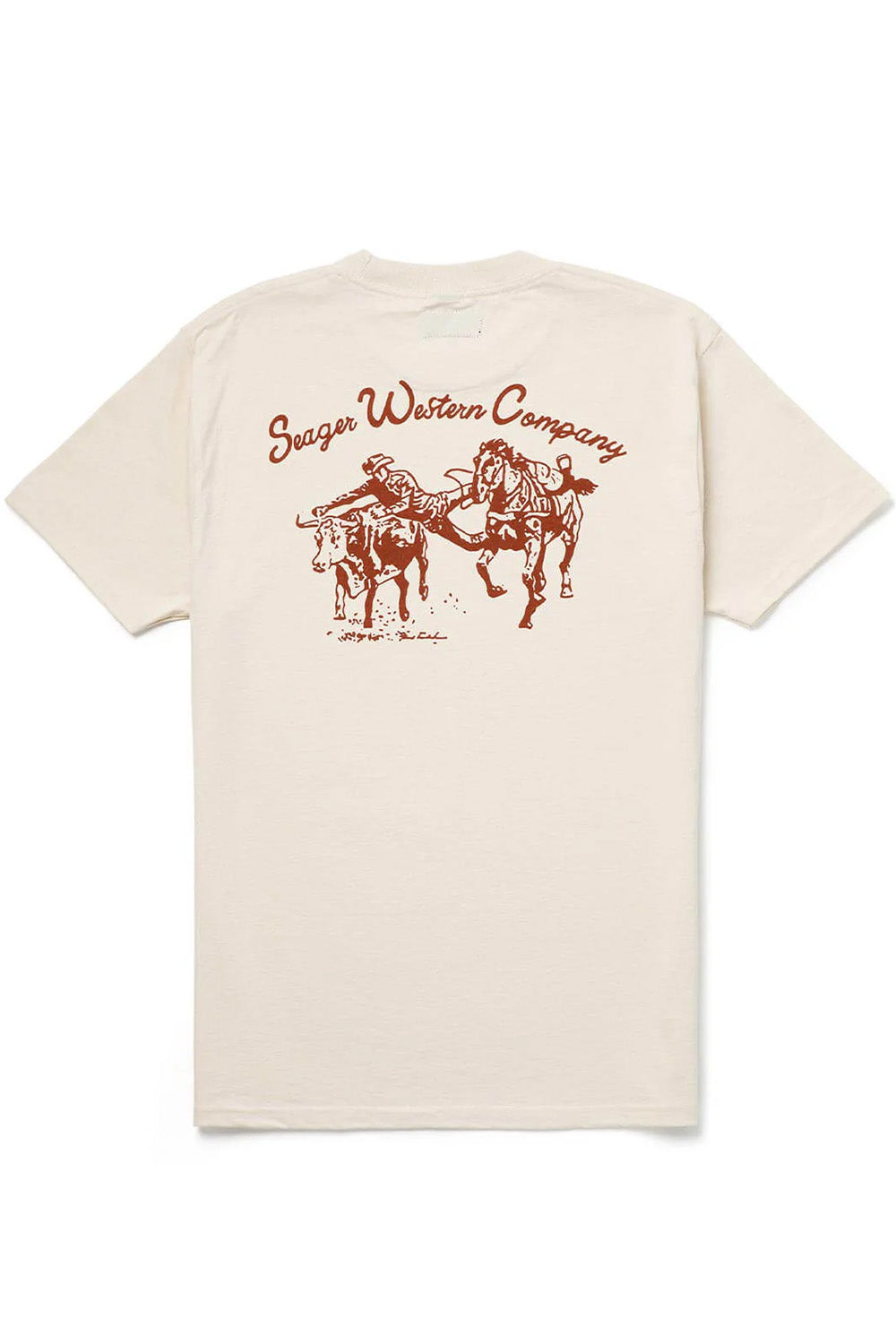 Seager - Los Rios Tee - Vintage White - Back