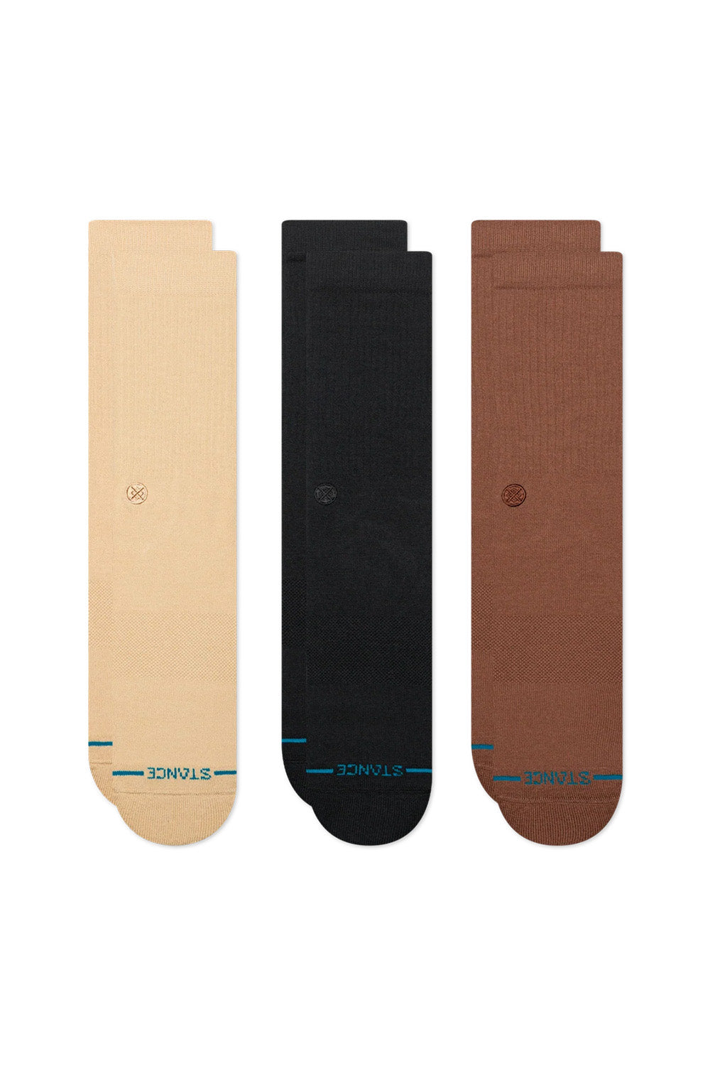 Stance - Icon 3 Pack - Tan - Angle