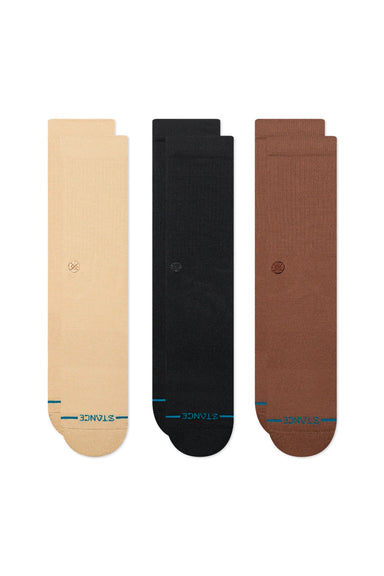 Stance - Icon 3 Pack - Tan - Angle