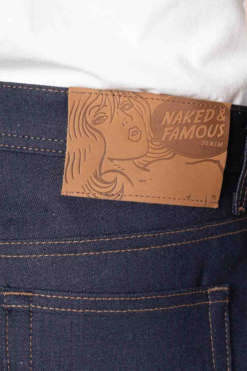 Naked & Famous - Weird Guy - Coffee Dye Selvedge - Tag