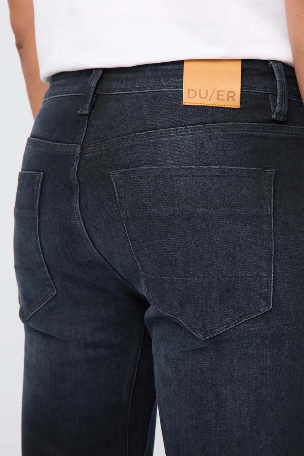 Duer - Performance Denim+ Straight - Carbon Stone - Detail
