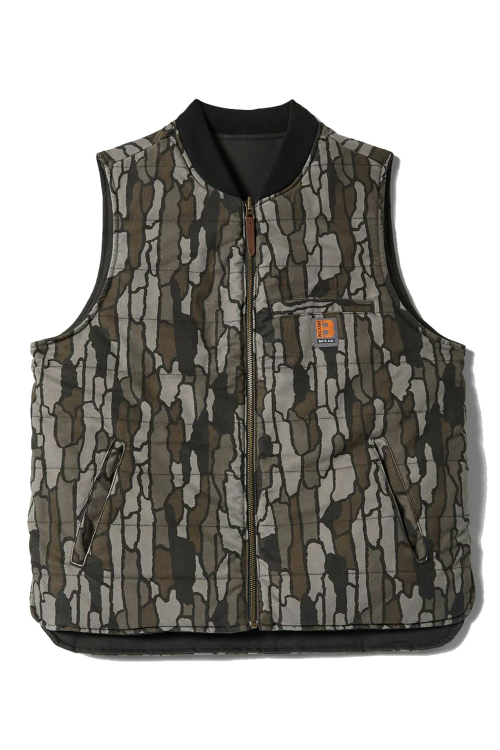 Brixton Builders Abraham Vest Bark Camo  Reversed