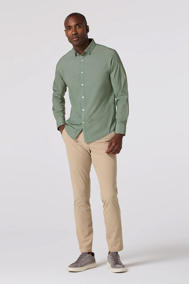 Mizzen + Main - Leeward LS - Olive Pressed Diamond