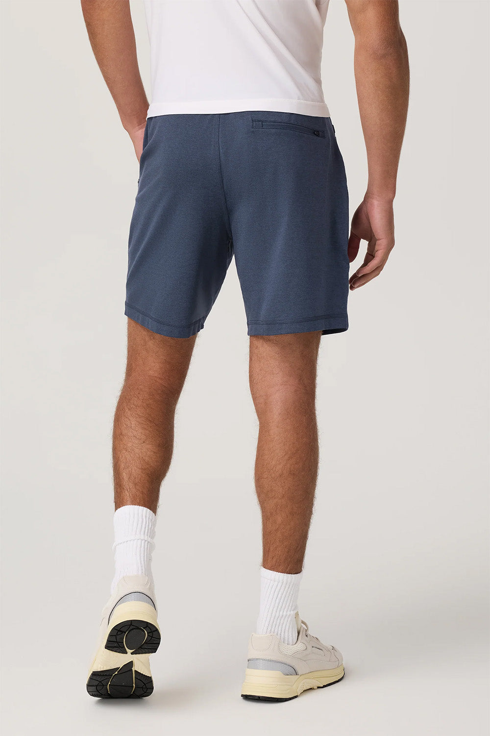 Vuori - Ponto Performance Short - Azure Heather - Model Back