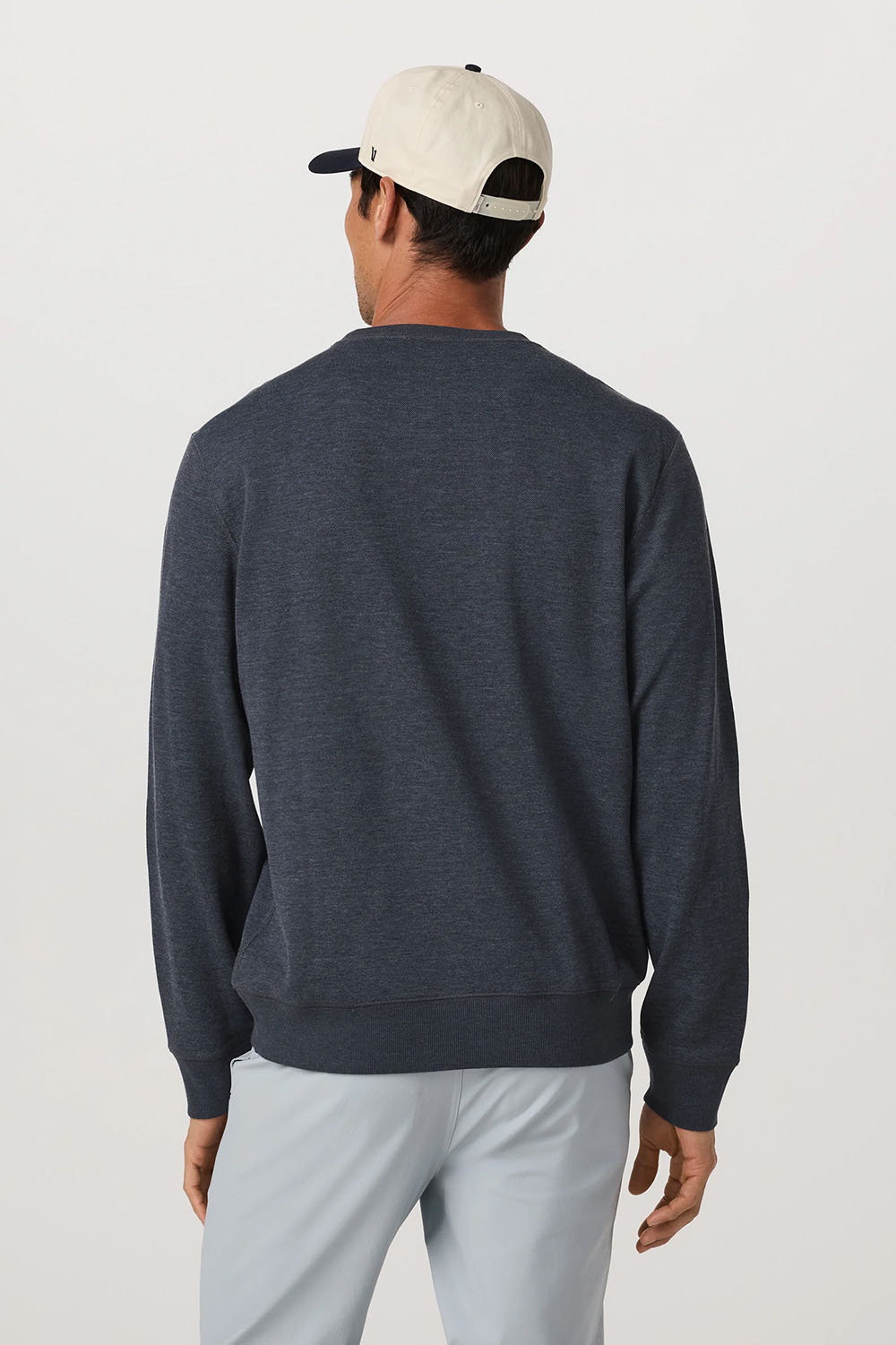 Vuori - Jeffreys Crew 2.0 - Navy Heather - Back