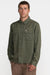 RVCA Vacancy Utility Shirt in Fatigue — Quarter view