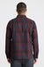 Roark Revival Diablo LS Flannel in Sangria — Back view