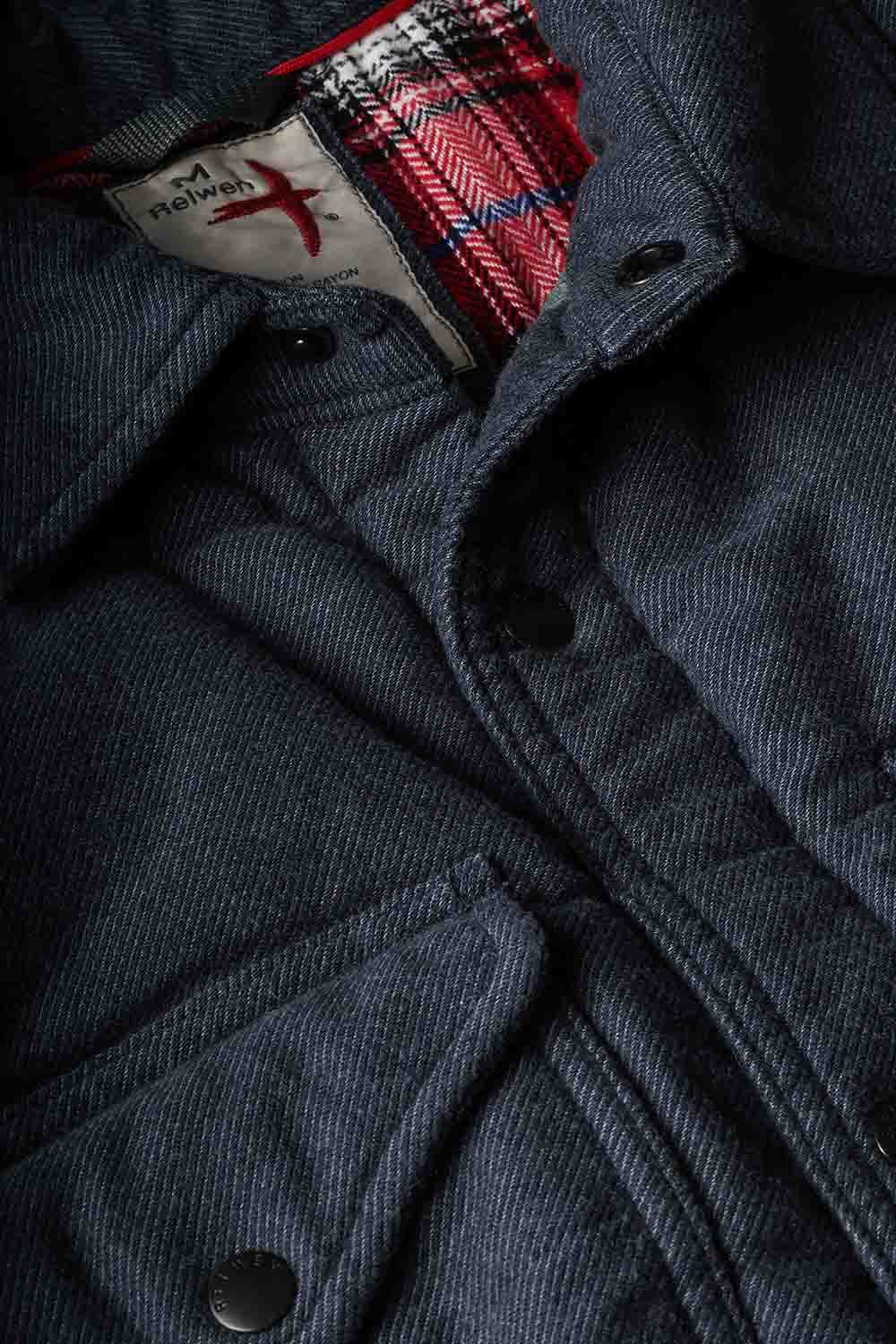 Relwen MOLESKIN SNAP CPO Navy Detail