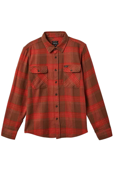 Brixton - Bowery LS Flannel - Barn Red/Bison