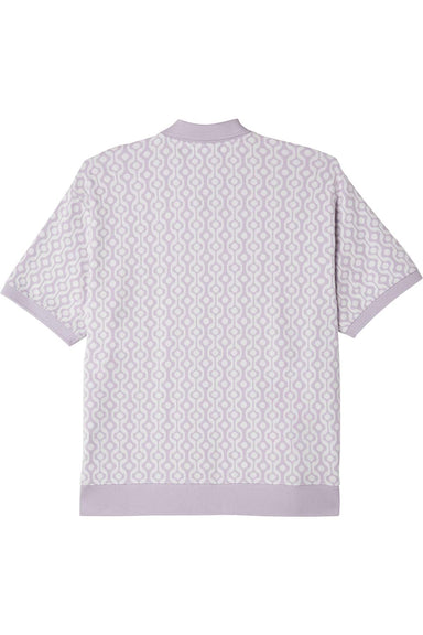 Obey - Testament Button Front SS Polo - Orchid Petal - Back