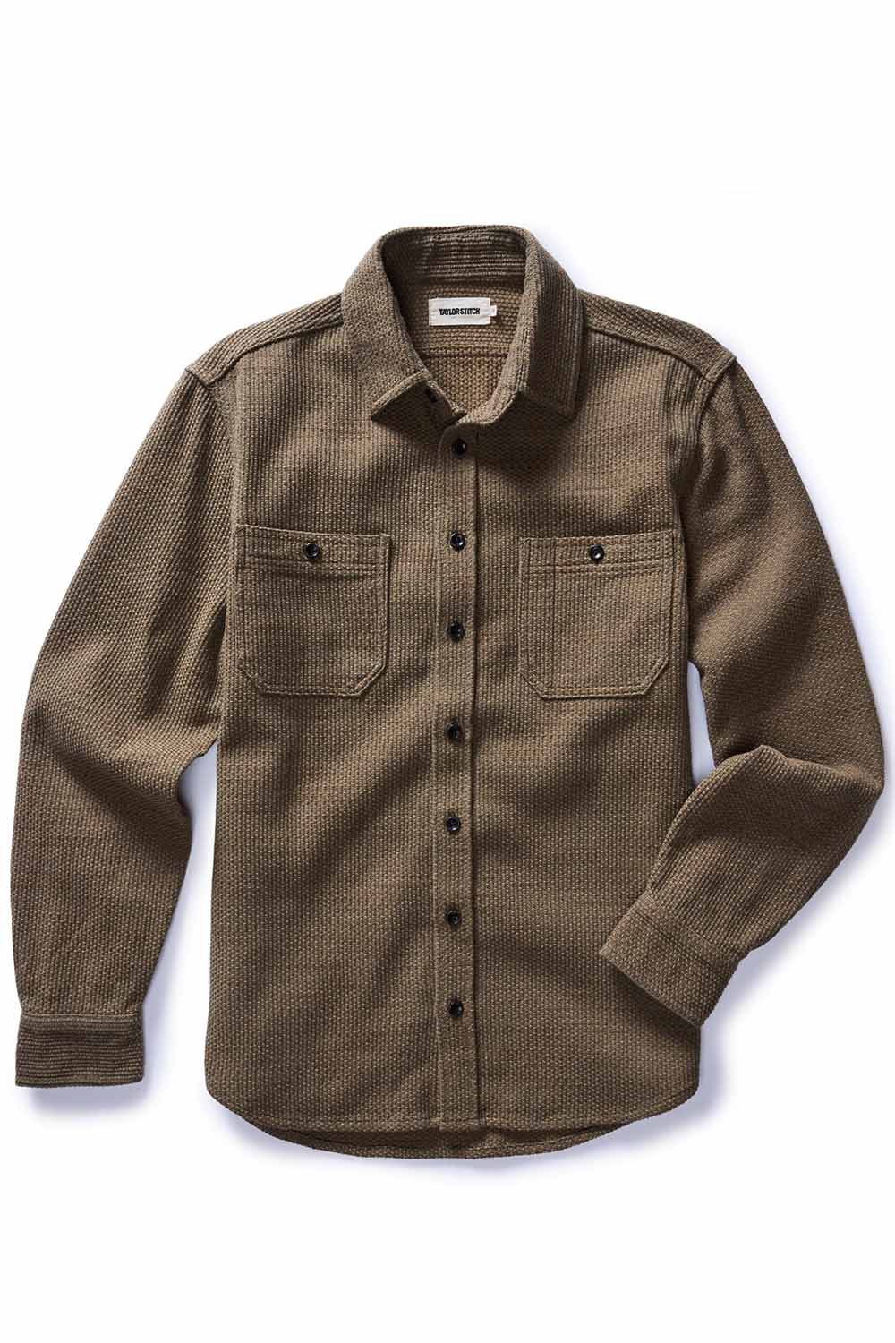 Taylor Stitch THE UTILITY SHIRT Cypress Sashiko Flatlay
