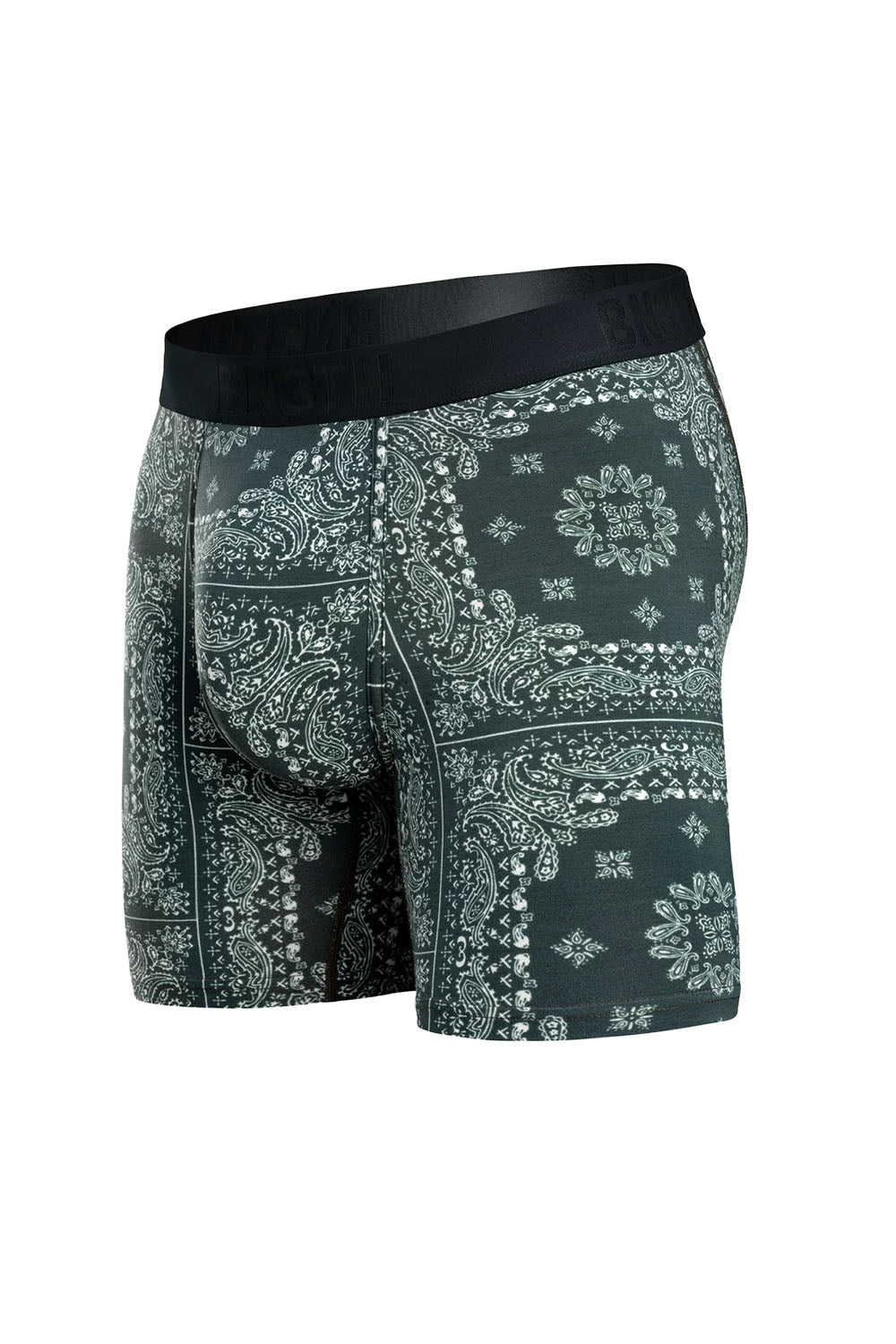 BN3TH Classics Boxer Brief in Bandana Darkest Spruce — Front view