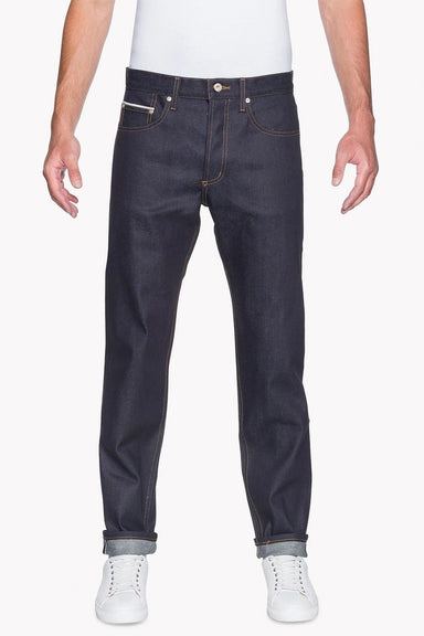 Naked & Famous - Easy Guy - Nightshade Stretch Selvedge - Model Front View