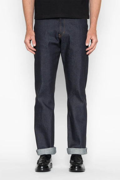 Naked & Famous - True Guy - Nightshade Stretch Selvedge - Model Front View