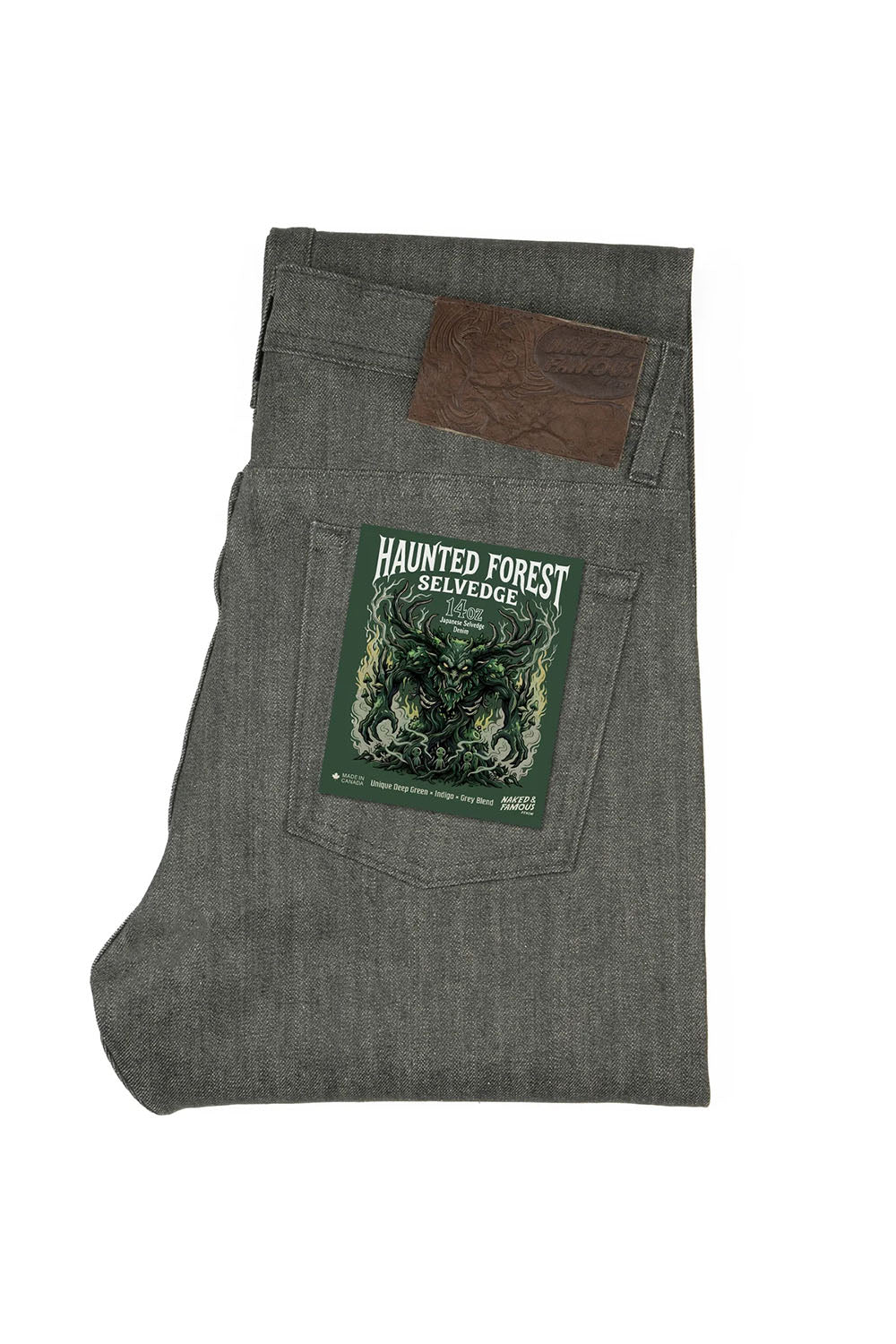 Naked & Famous - Weird Guy - Haunted Forest Selvedge - Flatlay