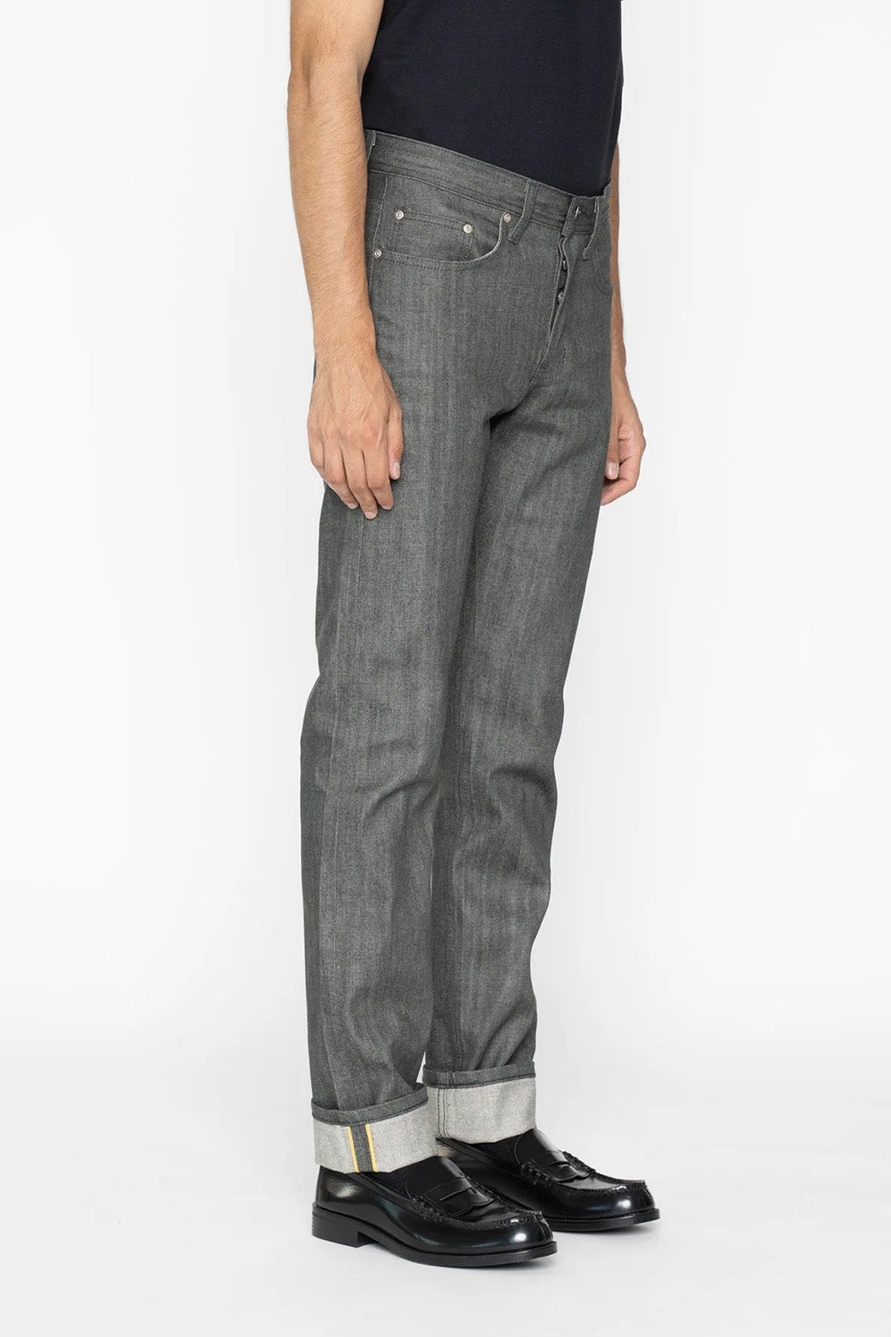 Naked & Famous - Weird Guy - Haunted Forest Selvedge - Model Side