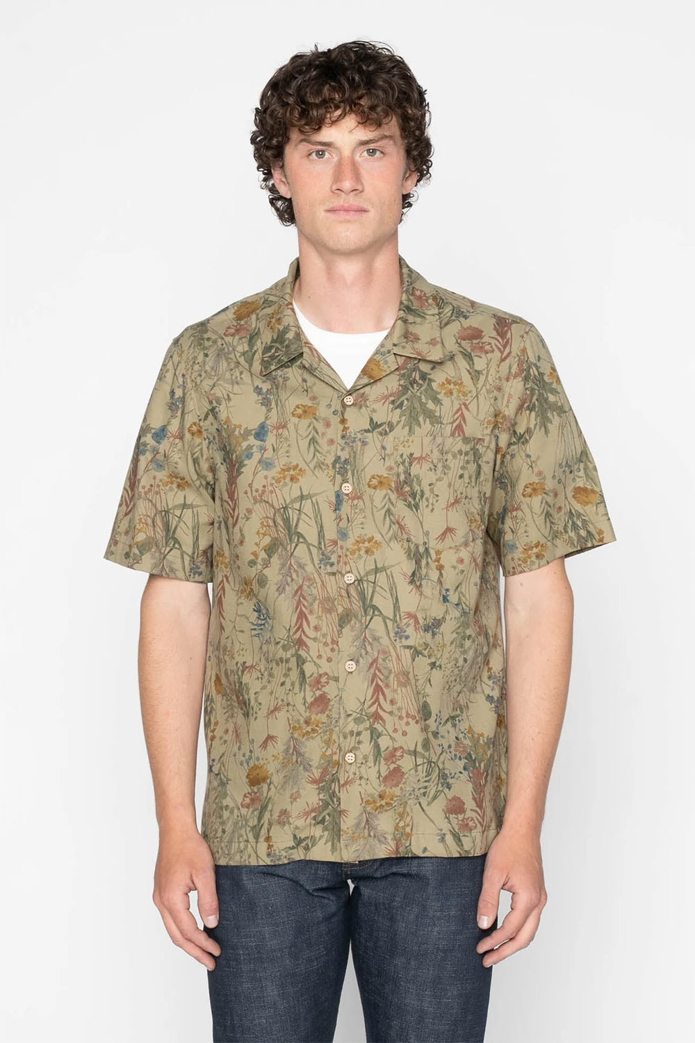 naked and famous aloha shirt flowers painting earth front