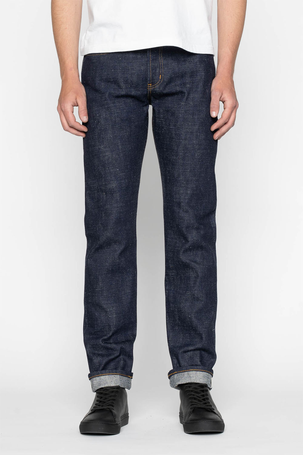 naked and famous weird guy brawler selvedge front