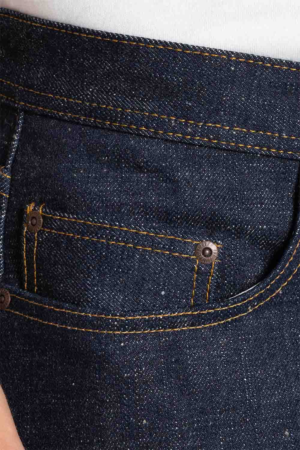 naked and famous weird guy brawler selvedge pocket