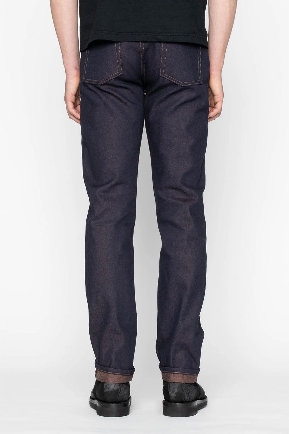 naked and famous weird guy chocolate milk selvedge back