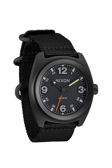nixon clutch 42 all matte black black profile