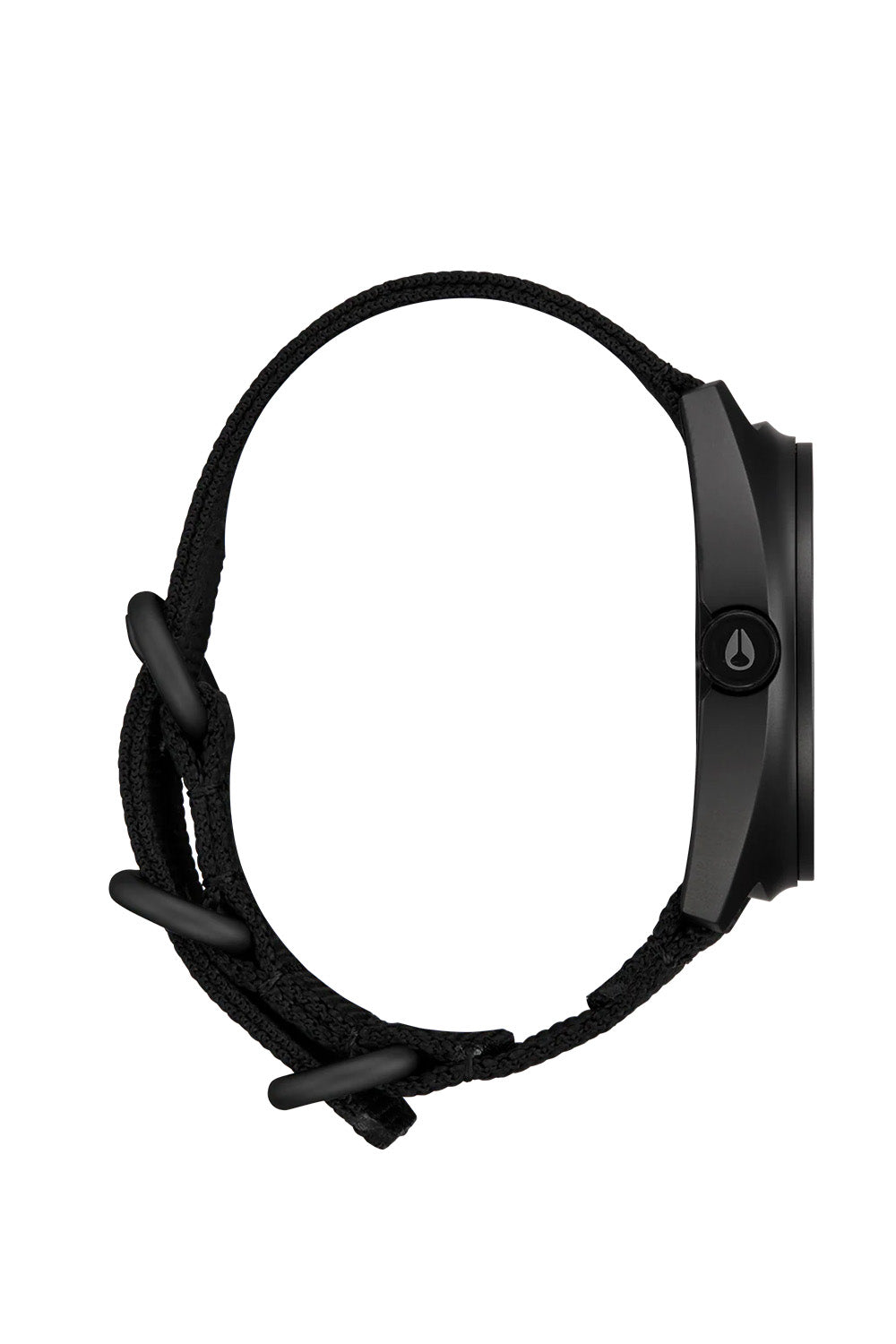 nixon clutch 42 all matte black black side