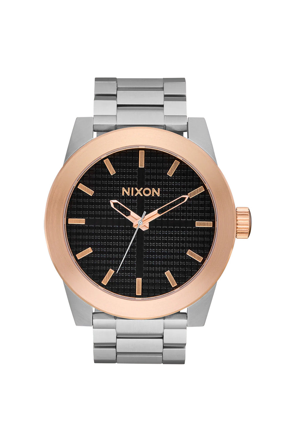 nixon corporal ss silver rose gold black front