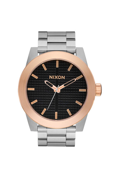 nixon corporal ss silver rose gold black front