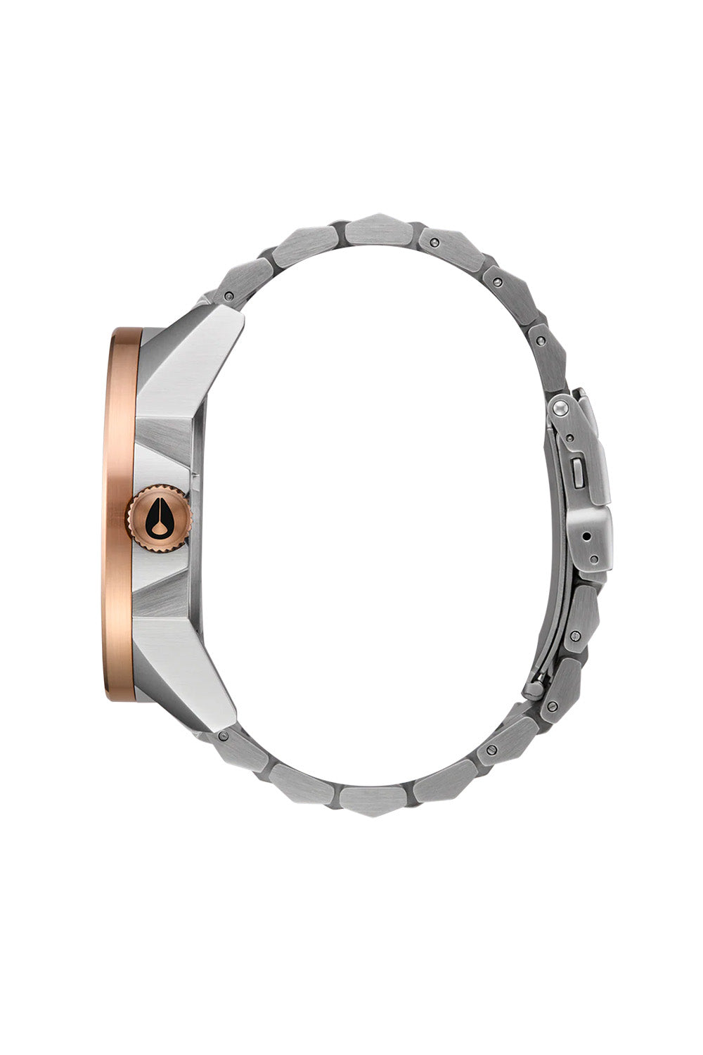 nixon corporal ss silver rose gold black side