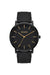 nixon porter leather all black gold front