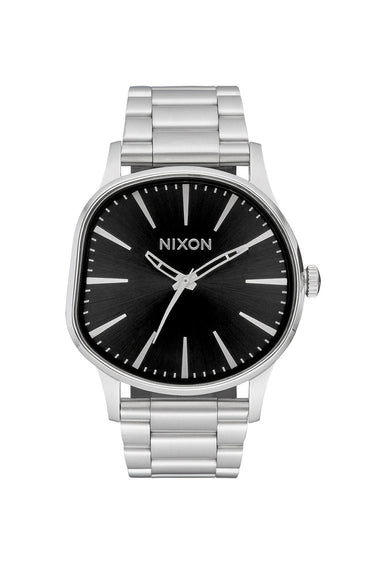 nixon sentry wobble silver black sunray front