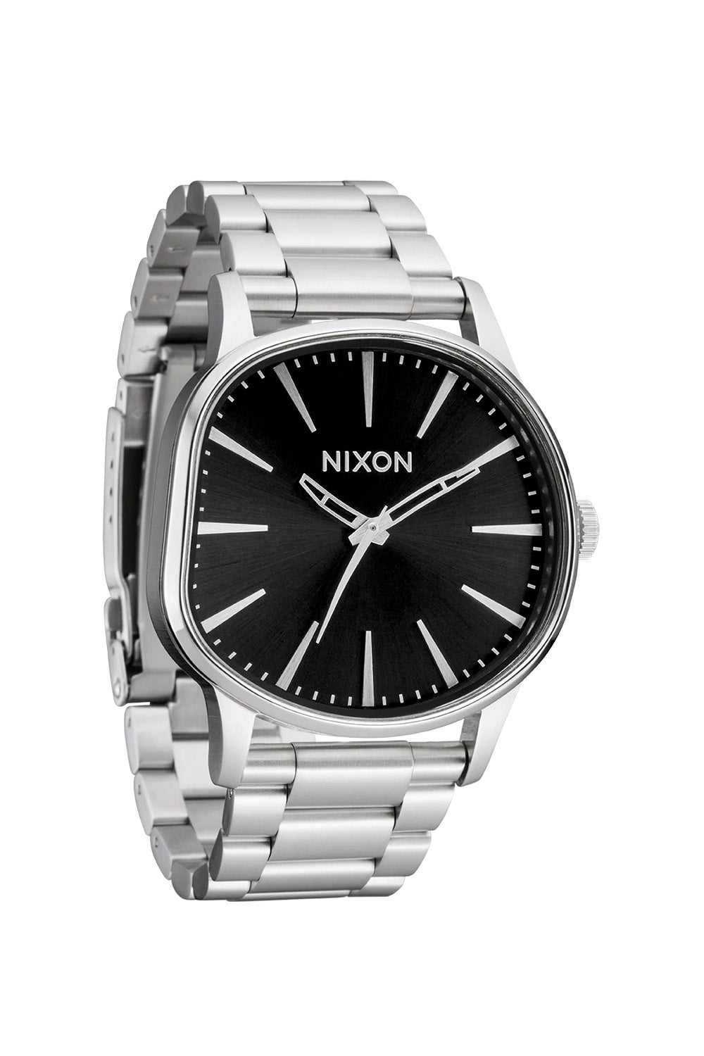 nixon sentry wobble silver black sunray profile