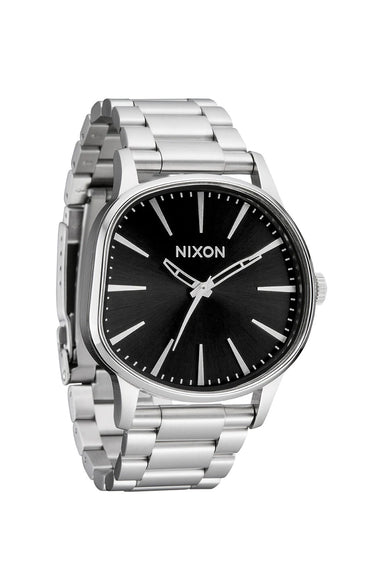 nixon sentry wobble silver black sunray profile
