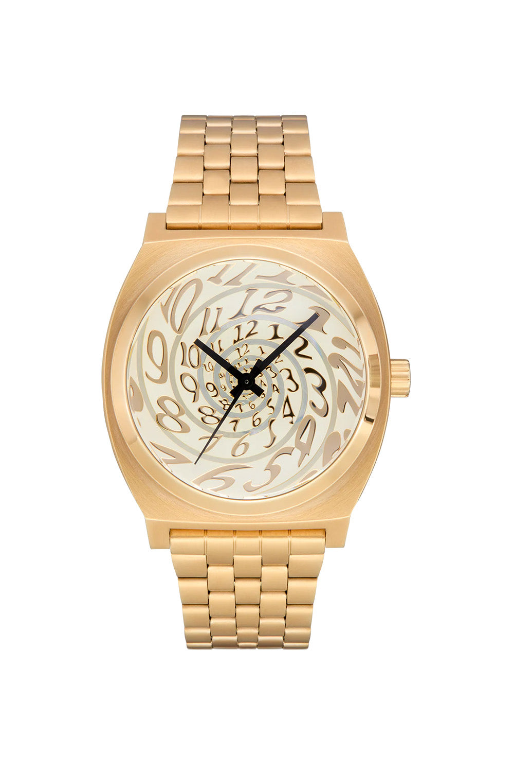 nixon time teller 4th dim gold vintage white front 