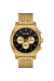 nixon time teller chrono gold black gold front