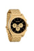 nixon time teller chrono gold black gold profile
