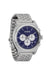 nixon time teller chrono silver midnight profile