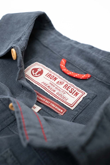 Iron & Resin - Herman Shirt - Dark Slate - Collar
