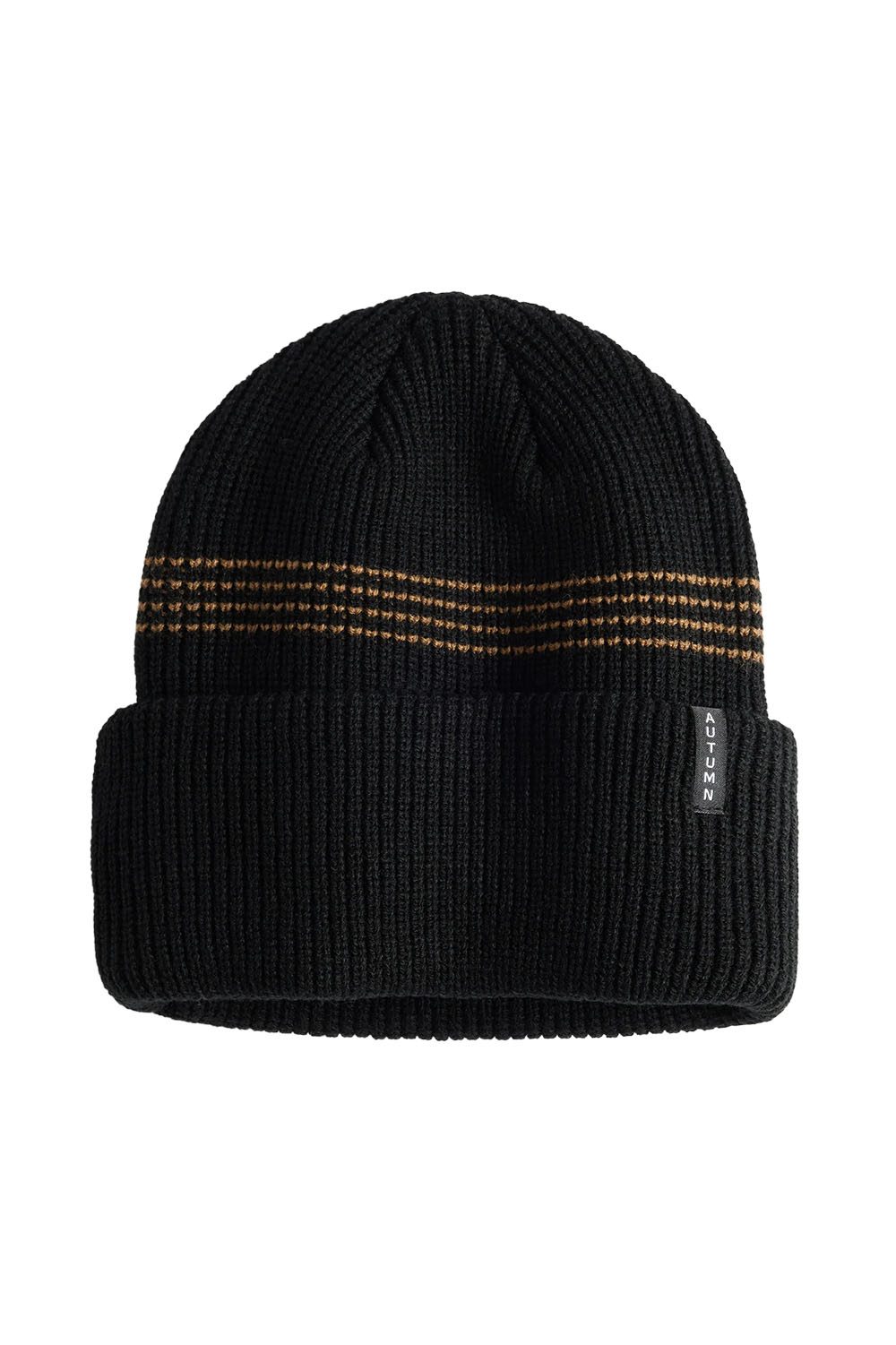 Autumn - Select Mini Stripe Beanie - Black - Front