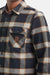 Brixton - Bowery Flannel - Black/Cream - Model Detail