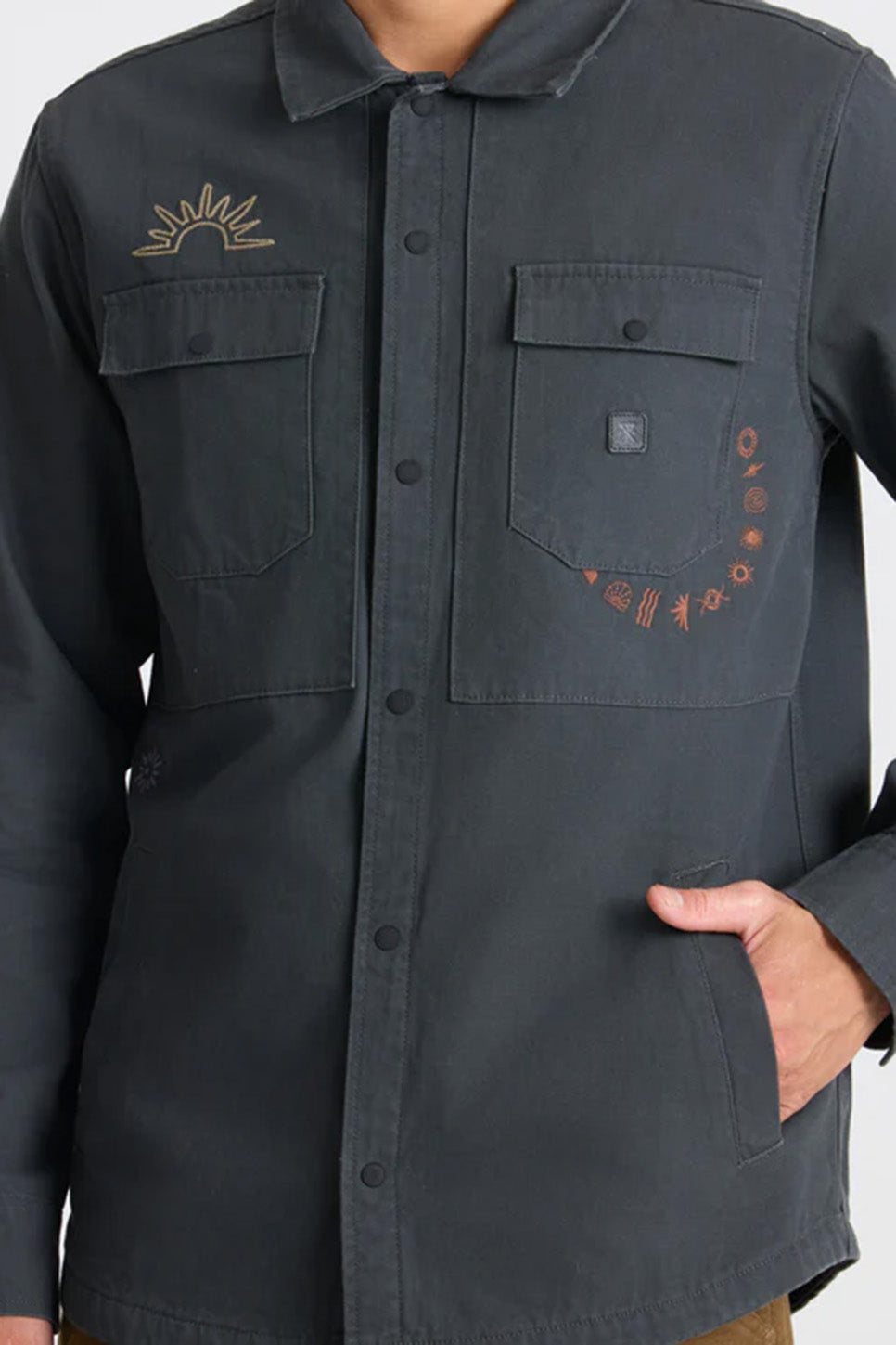 Roark HEBRIDES UNLINED Onyx Detail